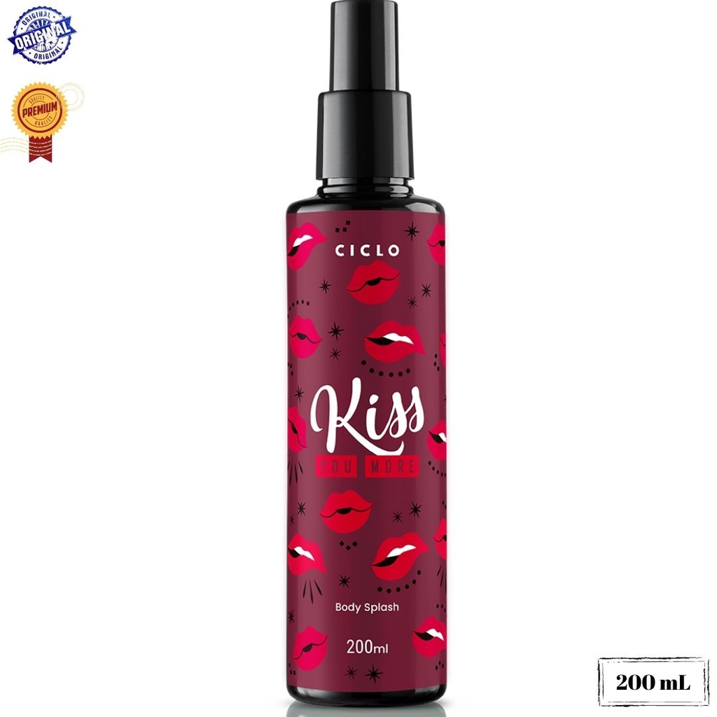 Body Splash Perfume Corporal Ciclo Kiss Me More Ml Feminino Shopee Brasil