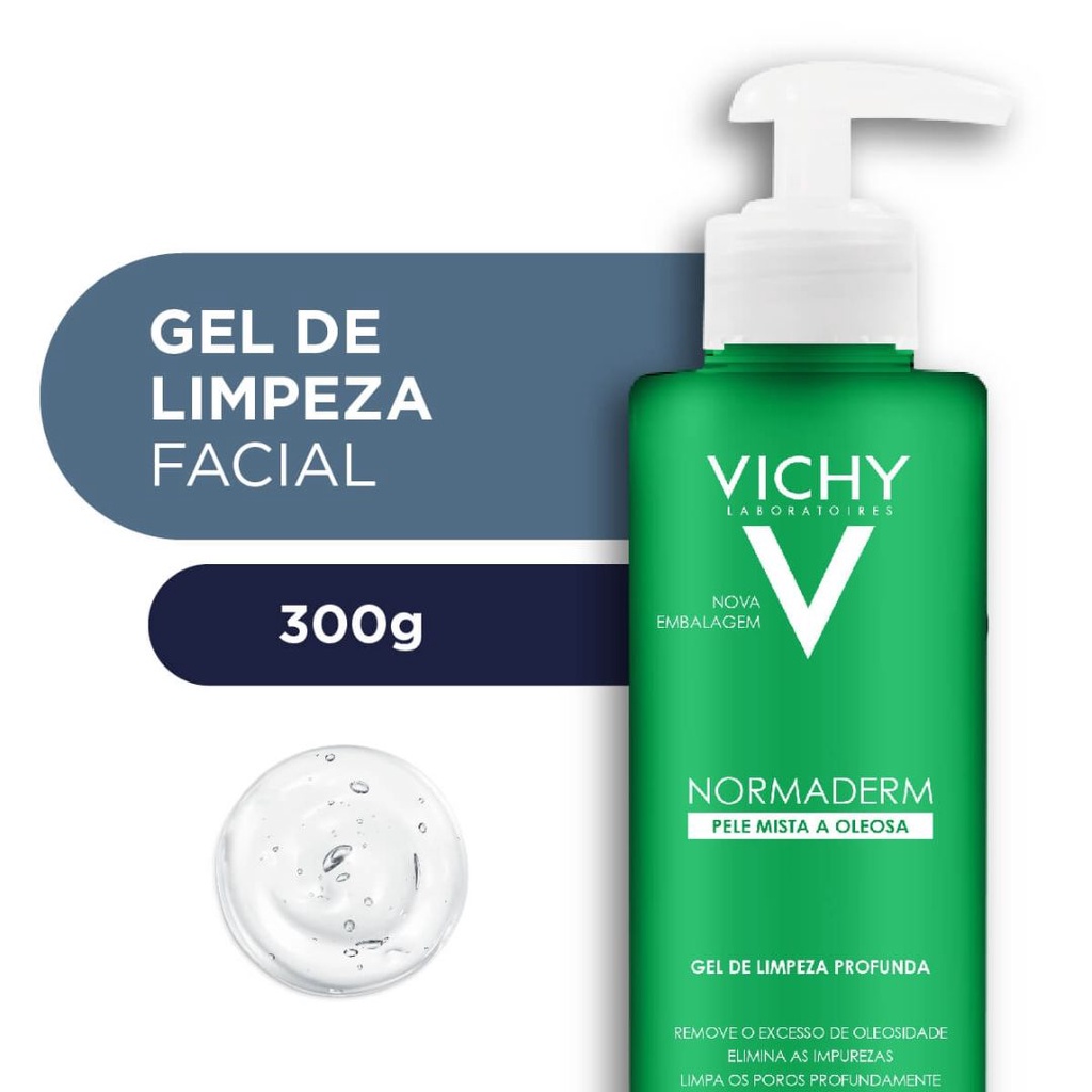 Gel De Limpeza Facial Normaderm Vichy Pele Mista A Oleosa G Shopee Brasil