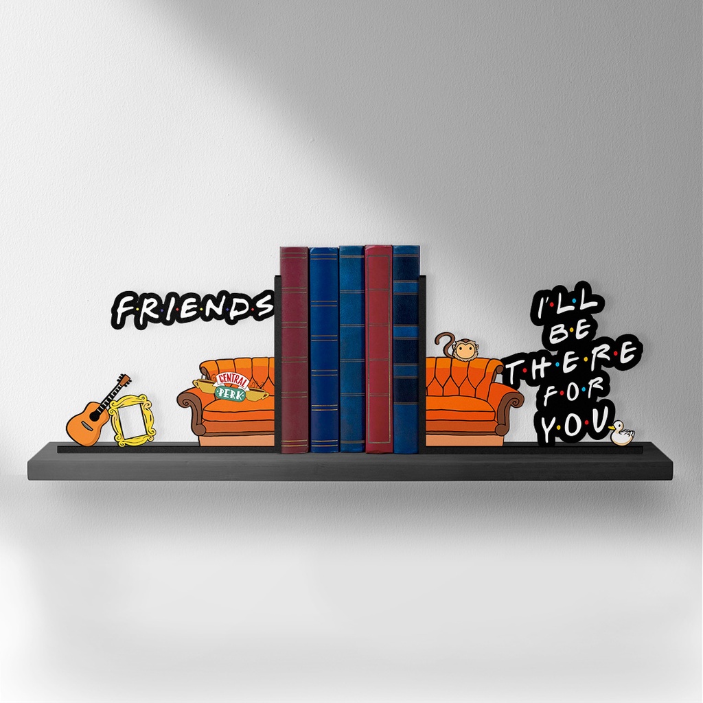 Suporte Porta Livros Aparador Friends em Mdf