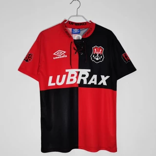 Flamengo Retro Camisa de Futebol 1994 Temporada de Jogo F-O Home 100o Aniversário Camisa de Suor Vermelha Masculina Jersey