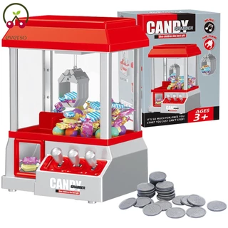 Máquina De Garra Para Crianças Mini Agarrar Doces Com 24 Moedas De Jogo Prêmio Eletrônico Dispensador De Brinquedos SHOP