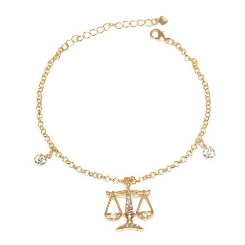 Pulseira Profissões Direito Justiça Folheada A Ouro 18k