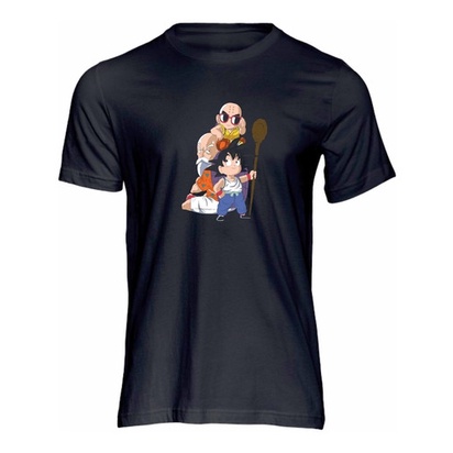 Camiseta Plus Size Estampa Digital Mestre Kame & Goku Az 474