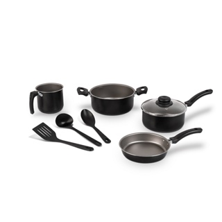 Jogo De Panelas Brinox Ruby Antiaderente 7 Peças Preto
