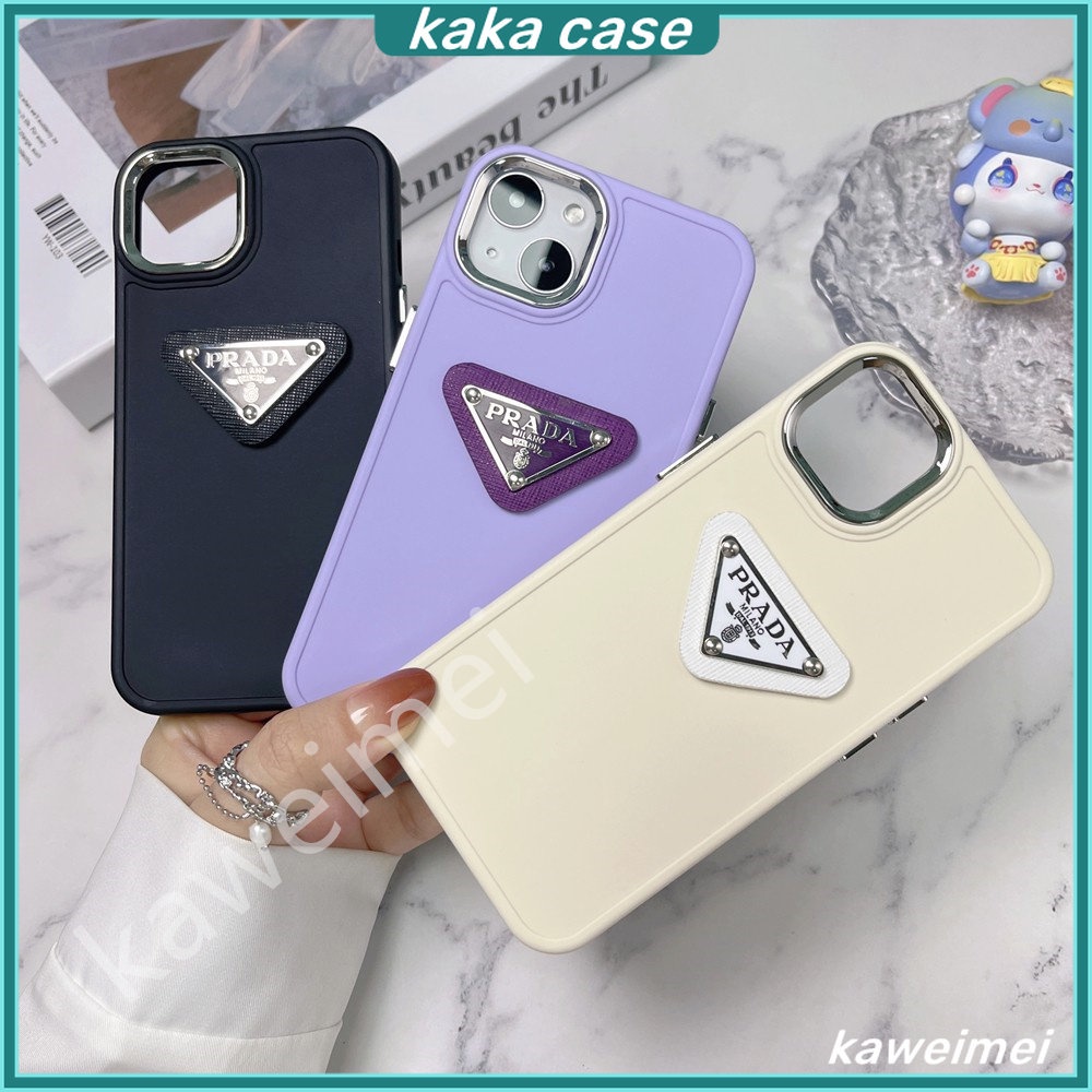 Estojo De Luxo Com O Logotipo Da Prada Para iPhone 14 Pro Max 13 12 iP11Pro Xr Xs 7Plus 8 Plus Capa Traseira Reta