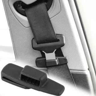 2Pcs Cinto De Segurança Para Carro Porta-Fivela De Plástico Fixador De Trava Ajustável Fixo Com Cinta De Volta De Fácil Instalação Acessórios Internos Automotivos