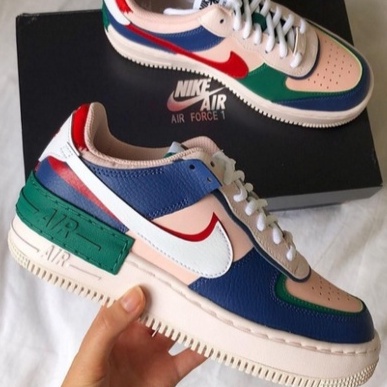 Tenis Nike Air Force 1 Shadow Feminino e Masculino Multi Colors/Entrega Rapida/ Envio Para Todo Brasil!