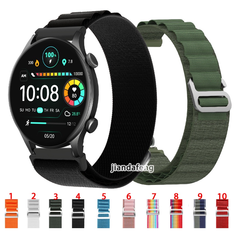 Pulseira Esportiva De Nylon Alpine Loop band Para Haylou Solar Plus