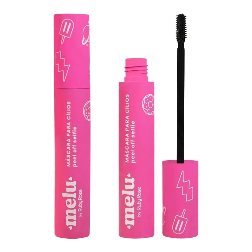 Rimel Ruby Rose Melu Máscara de Cílios Alonga e Define Peel Off Selfie ...