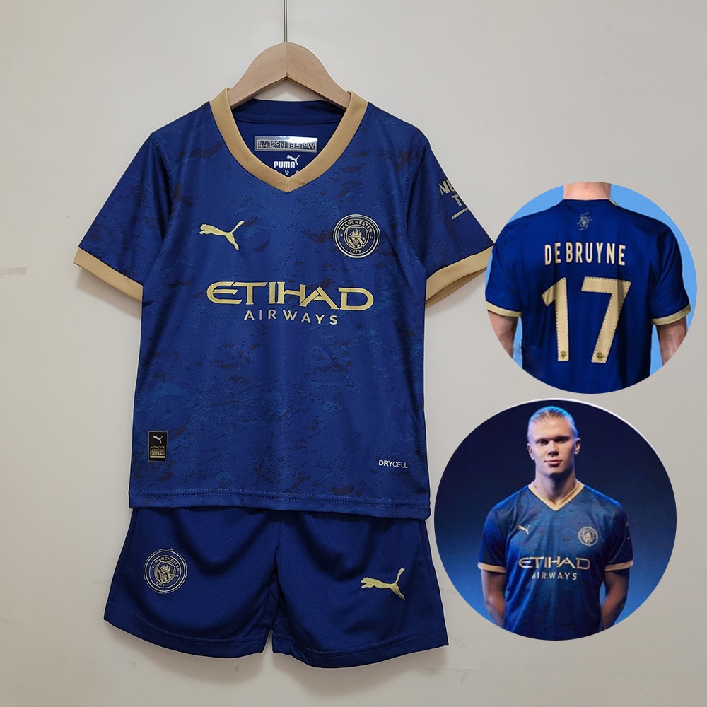 2023/24 Kids Manchester City Shirt Edição Especial Camisa De Futebol