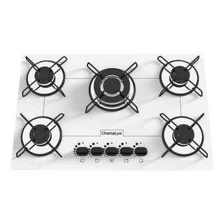 Fogão Cooktop Chamalux 5 Bocas Tripla Chama Branco 110v/220v