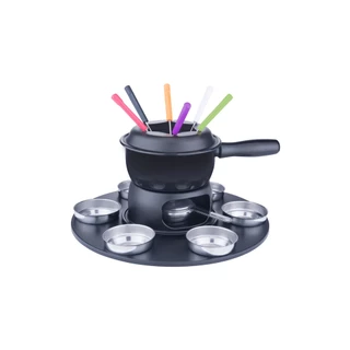 Conjunto Para Fondue Brinox Fondue & Petiscos 17 Peças Preto em Oferta na Shopee