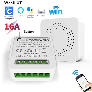 16A WiFi Interruptor Inteligente Mini Suporte Cozy Life APP Alexa google home Controle De Voz