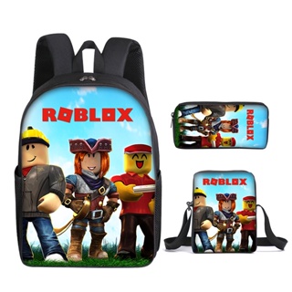 Jogo Roblox de três peças com ombro para estudantes masculinos e