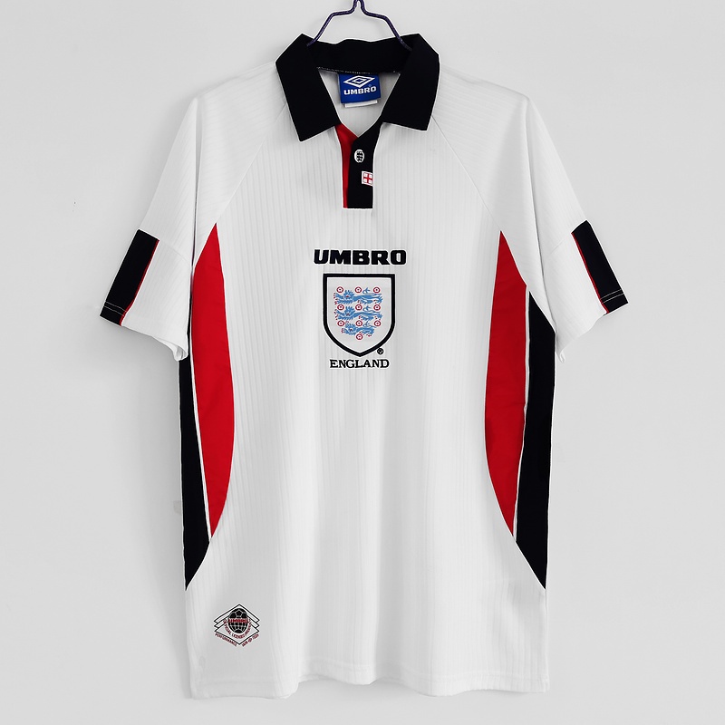 Futebol Jersey Retrô 1998 Inglaterra Casa Camisa De Tailandesa