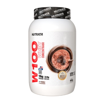 W100 WHEY CONCENTRADO DOUBLE CHOCOLATE 900G PT – NUTRATA