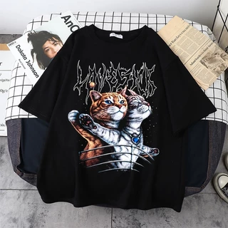Camiseta Básica Gatos Encenando Titanic