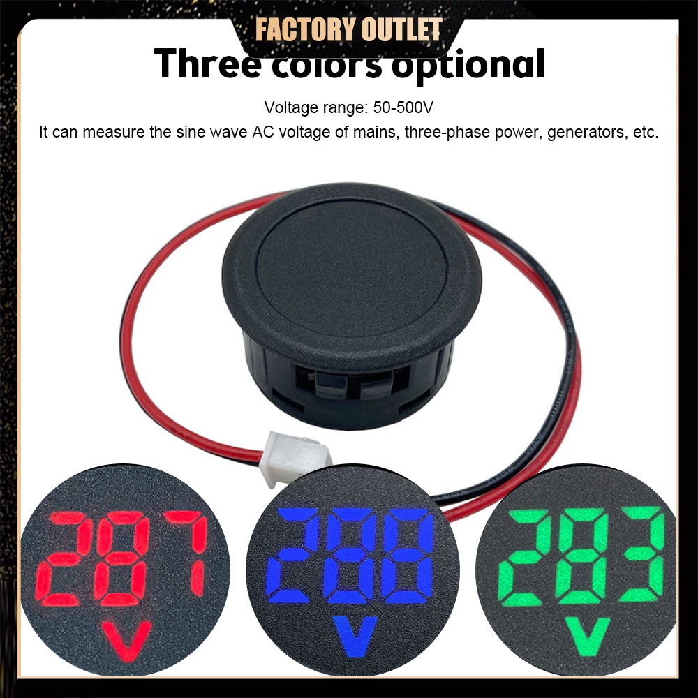 Voltímetro Amperímetro Digital Para Rail DIN - AC 50-500V, 0-120A, Frecuencia, Pantalla LED Verde