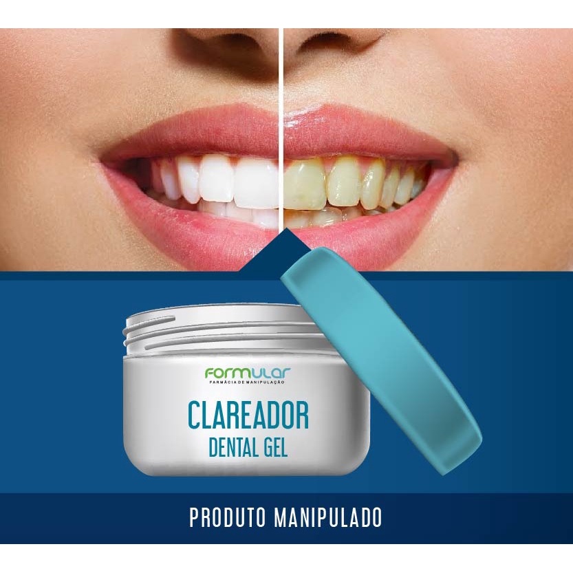 Clareador Dental Gel 10g Clareamento dos Dentes Gradativamente | Shopee ...