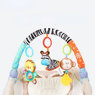 Carrinho De Passeio Bebê Sino Brinquedos De Pelúcia Rattle Toy Cute Recém Nascido Bebê's Pendurado Mobile Ring Bed Bell Pram Music