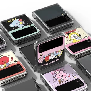 BT21 Meu Pequeno Orçamento Oficial Limpo Estojo De Telefone Slim Para Samsung GALAXY Z FLIP 4 3