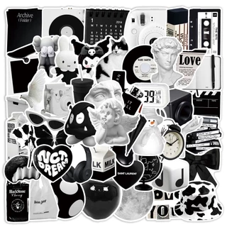 Adesivo Simples De Grafite Preto E Branco