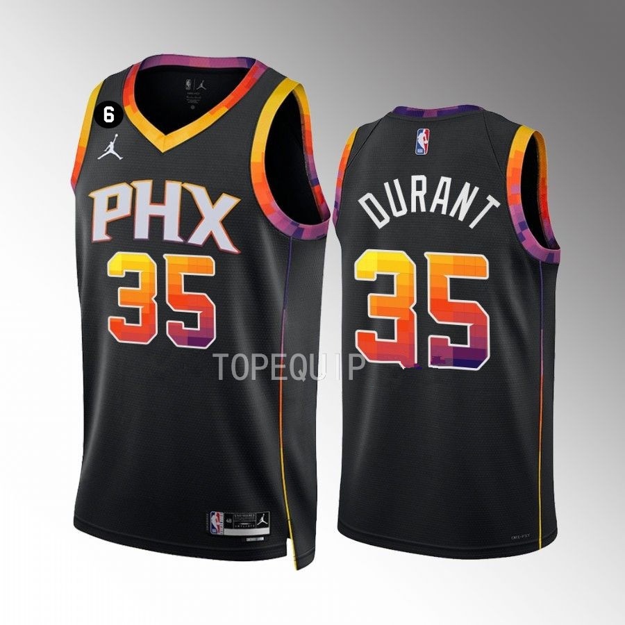 Nueva Camisetas Phoenix Suns (DURANT #35) 2023/23 Negro Statement Edition