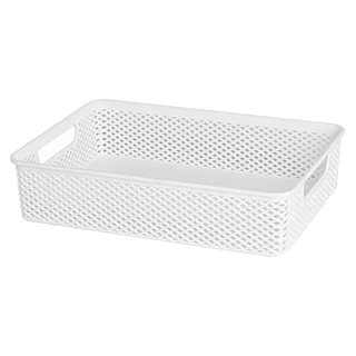 Cesto Caixa Multiuso Organizador Linea Branco Decorativo em Oferta na Shopee