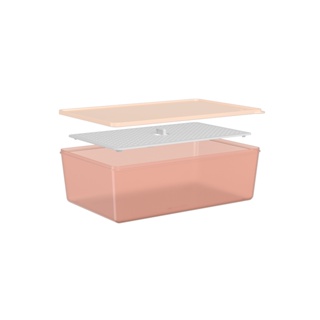 Pote Com Grade Coza Basic 4,5 Litros Rosa Blush
