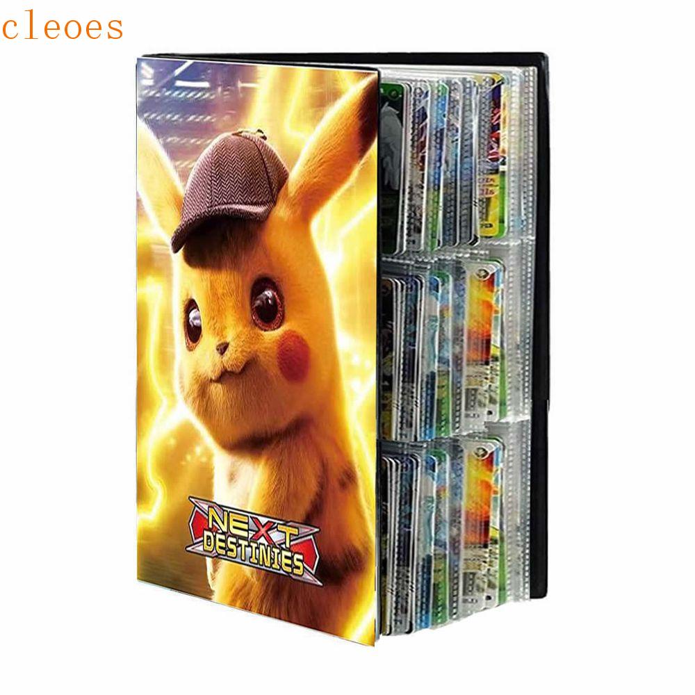 CLEOES Álbum De Cartas Pokemon 432 pcs Modelos Legais De Jogo Mapa Pokémon Cartões Pikachu List Toys 9 Pocket Charizard Livro Binder