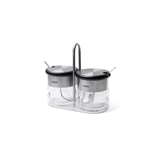 Conjunto Porta Condimentos Brinox Crystal 2 peças 110ml