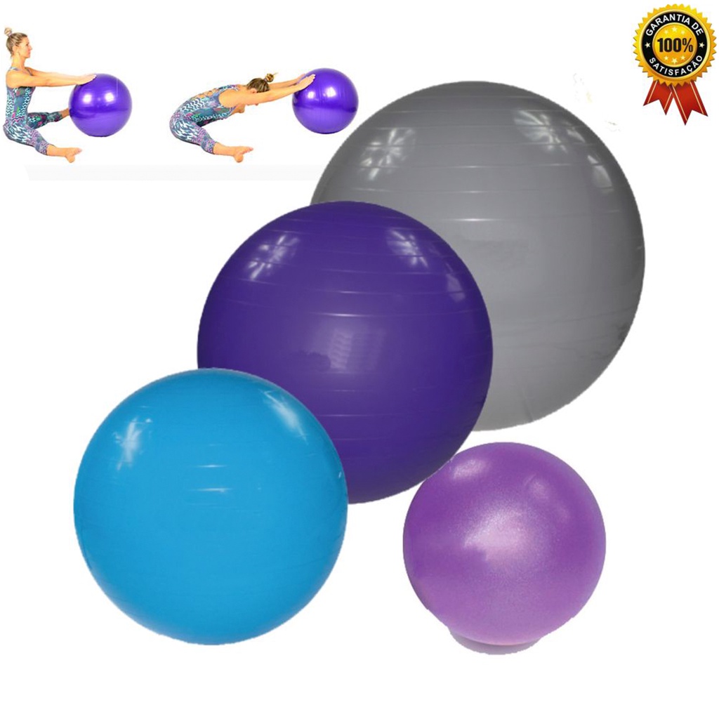 Bola De Pilates Suica Grande Yoga Gestante Academia 65cm