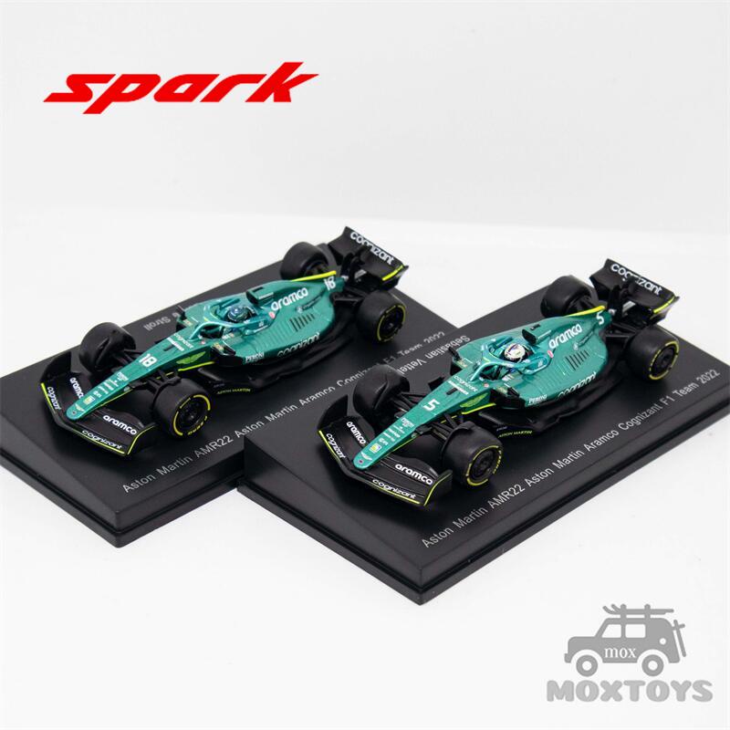 Centelha 1 : 64 Aston Martin AMR22 Aramco Cognizant Equipe F1 2022 NO . 5 S.Vettel/18 L.Stroll Modelo Carro