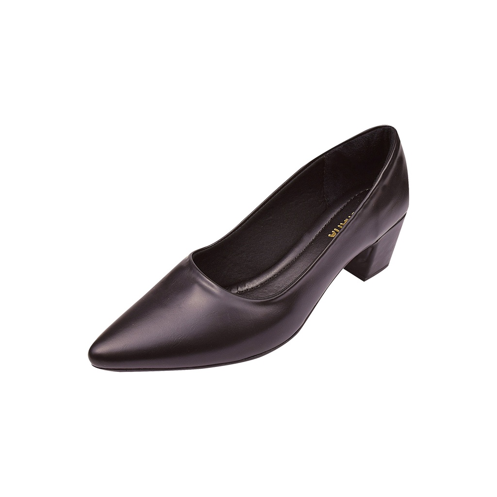 Scarpin Feminino Moda Namoratta Salto Bloco Bico Fino Clássico