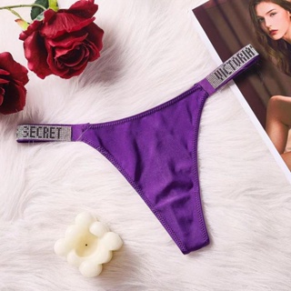 Victoria secret lingerie HOT Calcinha Sexy Sem Costura Feminina Letra De  Luxo De Strass G String design De Marca Ho.novo 6GUG