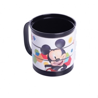 Caneca Divertida Mickey de Plástico Giratória 360ml- Plasútil