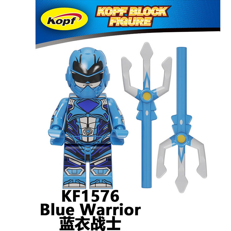Power Rangers Series Red Soldier Minifigures White Warrior Building ...