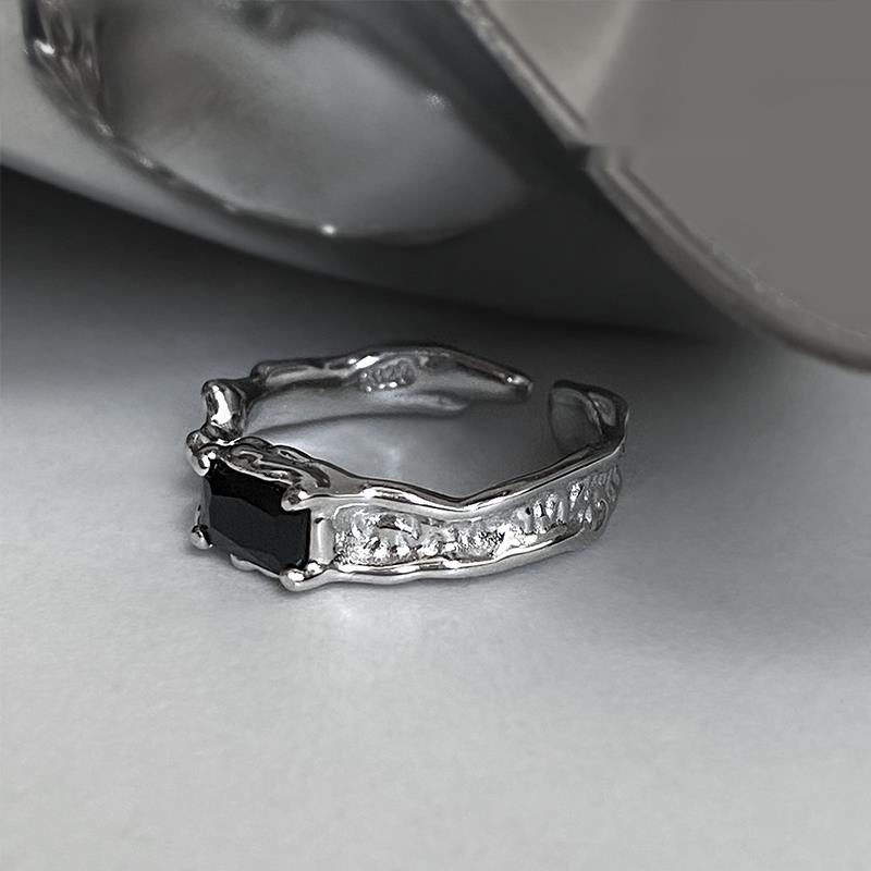 S925 Sterling Silver Open ring Para Homens E Mulheres . O design