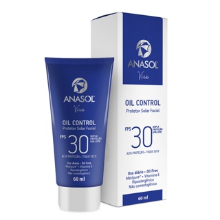 Protetor Solar Facial Anasol Oil Control FPS 30 Vegano - 60ml