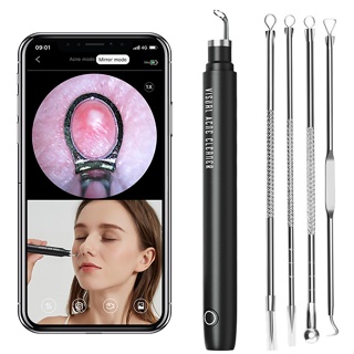 Removedor Visual Inteligente De Cravos/Agulha De Limpeza De Espinhas/Dispositivos Cosméticos/Limpador De Poros De Apertar/Tratamento Facial Com Câmera