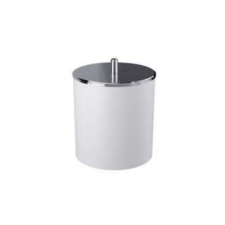 Lixeira Com Tampa De Inox Coza 5,4 Litros Branco