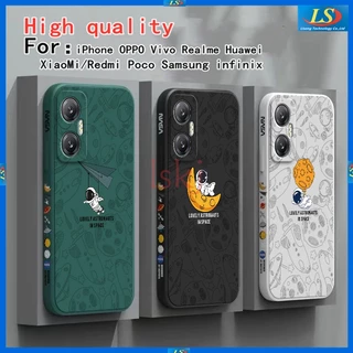 capinha infinix hot 20 5g / 20i / 20 Play / 11S nfc / 12i / 8 / 10S / 11 / 10 / 9 / 12 Nasa Astronauta Capa Telefônica TKRC