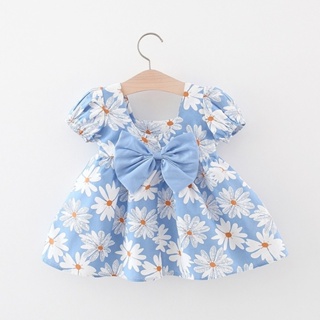 Vestido De Bebê Flor Para Casamento De Algodão De Verão Princesa 3 Meses-36
