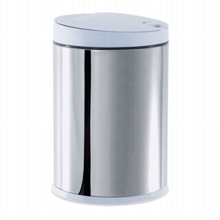 Lixeira Em Aço Inox Com Tampa Brinox Press 4 Litros Branco
