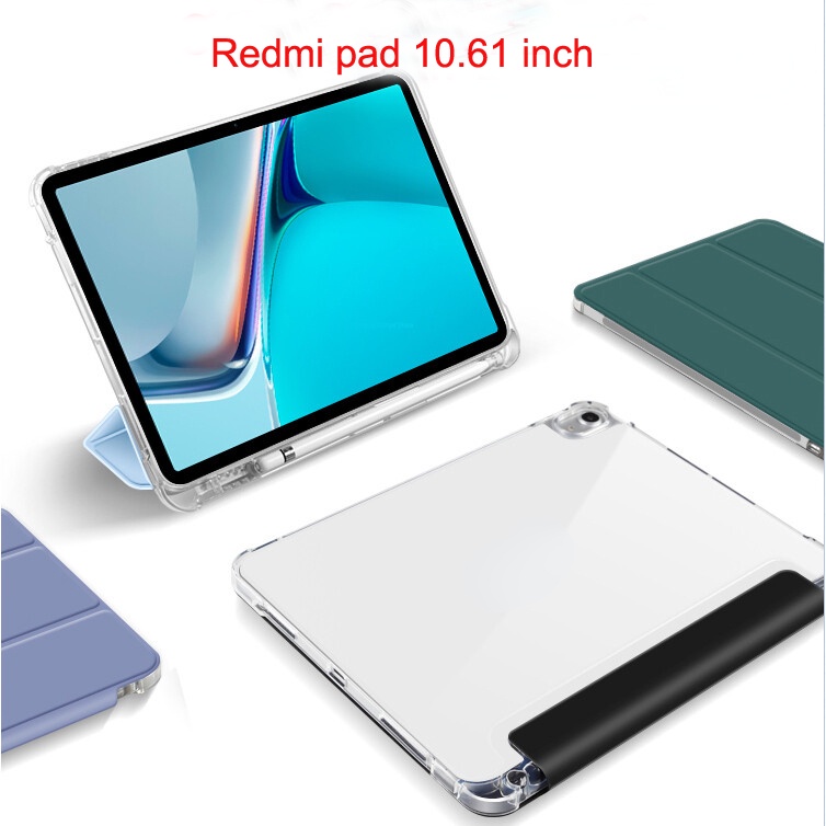 Custodia Xiaomi Redmi Pad 10.61 Pollici 2022 – Fodero In Pelle PU Con Supporto Multiplo E Chiusura Elastica, Marrone