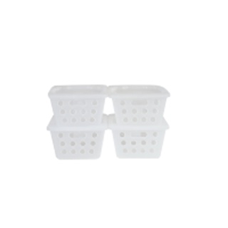 Kit Cesta Organizadora com Tampa Coza One 4 Peças Natural