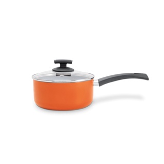 Panela Com Tampa Brinox MasterChef Em Alumínio Com Revestimento Antiaderente 2,7 Litros Laranja