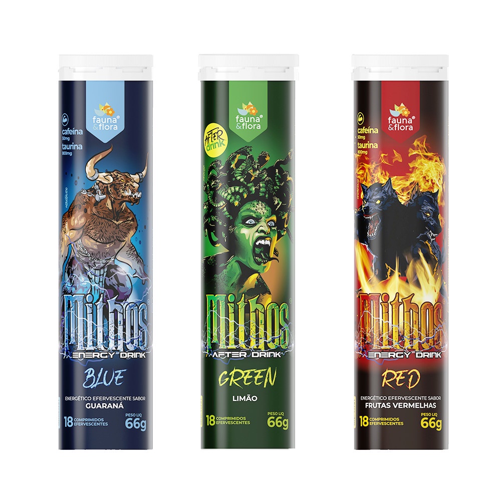 Energético Efervescente Mithos E After Drink Fauna e Flora