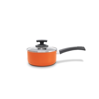 Panela Com Tampa Brinox MasterChef Em Alumínio Com Revestimento Antiaderente1,45 Litros Laranja