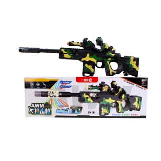 Rifle De Precisão Sniper De Brinquedo Arma Mira A Lazer Nerf